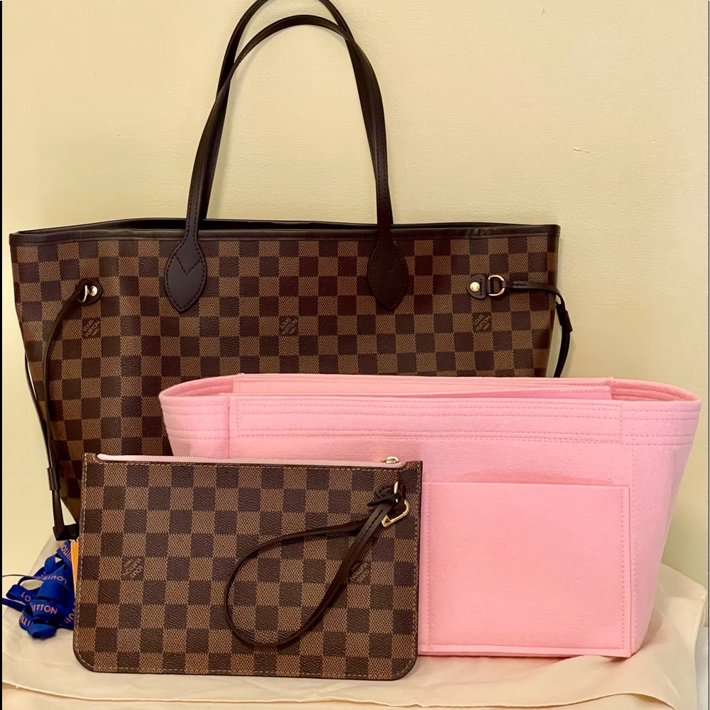 Louis Vuitton N41603 NEVERFULL MM Rose Ballerine